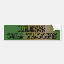 Bless Our Troops_Bumper Sticker