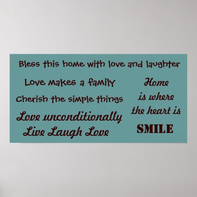 Bless this home with love and laughter, Love ma... Posters by Gypsy_G69