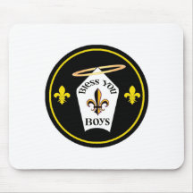 Bless You Boys Emblem Mouse Mat