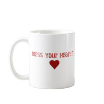 Bless Your Heart Text Design Coffee Mugs