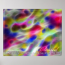 Blessed Abstract Energy Poster