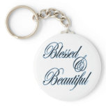 Blessed and Beautiful keychain