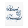 Blessed and Beautiful postcard