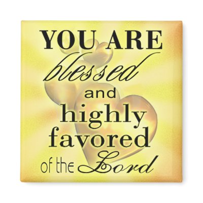 Blessed And Highly Favored Magnet by Exhortations