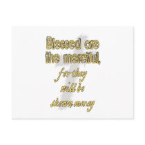Blessed Are The Merciful Postcard