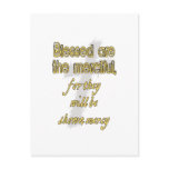 Blessed Are The Merciful Postcard