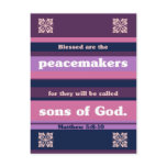 Blessed are the Peacemakers Postcard