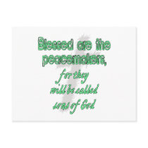 Blessed Are The Peacemakers Postcard
