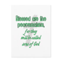 Blessed Are The Peacemakers Postcard
