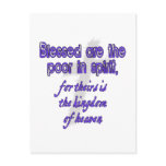 Blessed Are The Poor in Spirit Post Cards