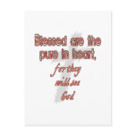 Blessed Are The Pure in Heart Post Card