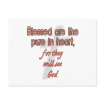 Blessed Are The Pure in Heart Postcard
