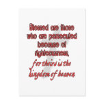 Blessed Are Those Who Are Persecuted Postcard
