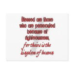 Blessed Are Those Who Are Persecuted Post Cards