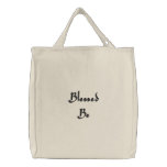 Blessed Be embroidered bags