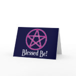 Blessed Be Pentagram Cards
