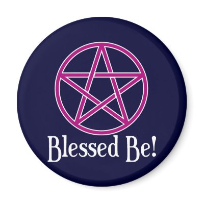 Blessed Be Pentagram Fridge Magnets by WildWitch
