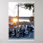 blessed biker sunset posters