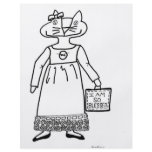 Blessed Cat Folk Art Flyers