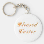 Blessed Easter (Gold) Keychain