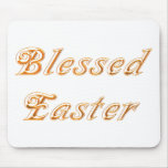 Blessed Easter (Gold) Mousepad
