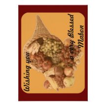 Blessed Mabon Cornucopia Invites