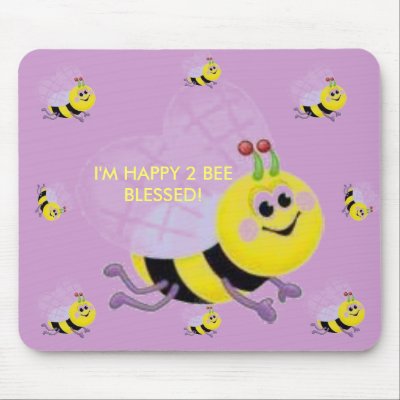 BLESSED! MOUSE PAD by zazzitup