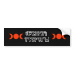 Blessed Samhain; Black Theban Script Bumper Sticker