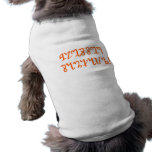 Blessed Samhain; Orange Theban Script Pet T-shirt