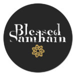 Blessed Samhain Round Sticker