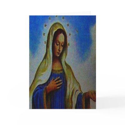 Blessed Virgin Mary Card by Angels_Love_Gifts