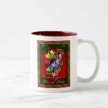 Blessed Yule Wicca Christmas Pentagram Mug