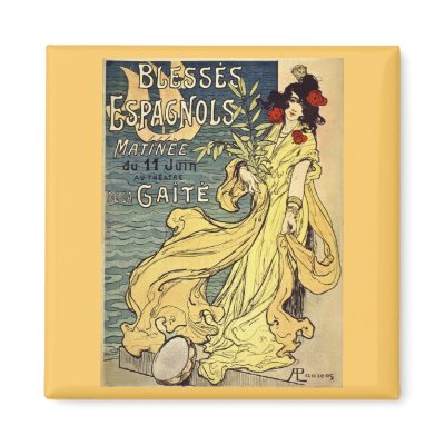 Blesses Espagnols Matinee du 11 Juin Fridge Magnets by scenesfromthepast