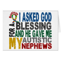 Blessing 5 NEPHEWS Autism T-Shirts & Apparel Cards