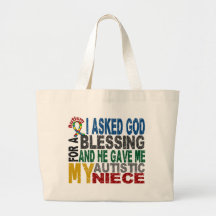 Blessing 5 NIECE Autism T-Shirts & Apparel Canvas Bags