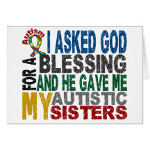 Blessing 5 SISTERS Autism T-Shirts & Apparel Card