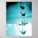 Blessing Cranes Photography Art Poster
