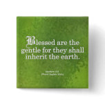 Blessing for Gentleness Matthew 5:5 Pinback Button