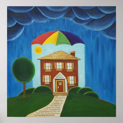 Blessing for the Home II Print by laurabolterdesign