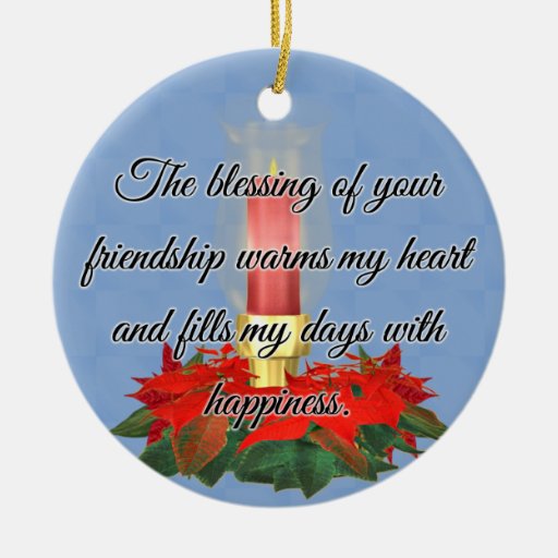 blessing of friendship ornament zazzle blessing of friendship ornament zazzle
