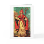 Blessing Of St. Nicholas By Francesco Guardi Greeting Card