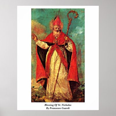 Blessing Of St. Nicholas By Francesco Guardi Print by artpaintings