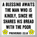 Blessing Proverbs 22:9 posters