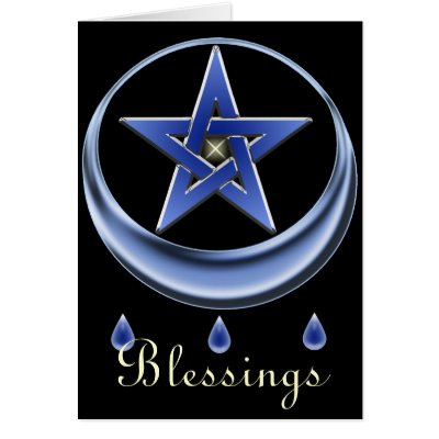 Blessing Symbol & Pentagram Card by pentagramstar