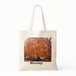 Blessings Fall Tote Canvas Bags