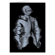 Bleu Knight Greeting Card