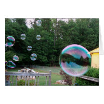 Blew you a Bubble Today Greeting Cards