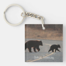 BLHI Black Bears on Highway Acrylic Key Chain