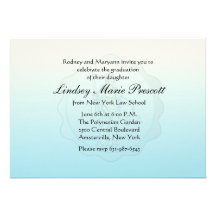 Blind Justice Graduation Invitation