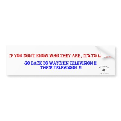 BLIND LEADING THE BLIND BUMPER STICKERS by poetrystore